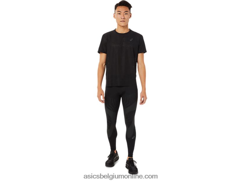 ventilerende actibreeze top met korte mouwen voor heren V6HXR21390 prestatie zwart Asics