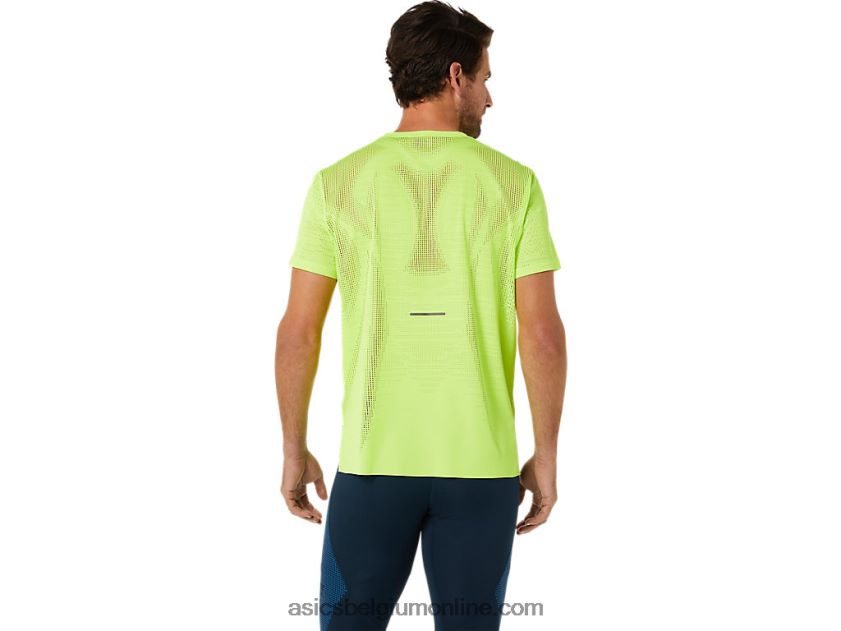 ventilerende actibreeze top met korte mouwen voor heren V6HXR21392 gevaar groen Asics