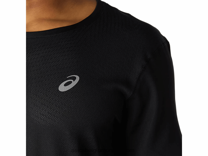 ventilerende top met korte mouwen voor heren V6HXR21788 prestatie zwart Asics