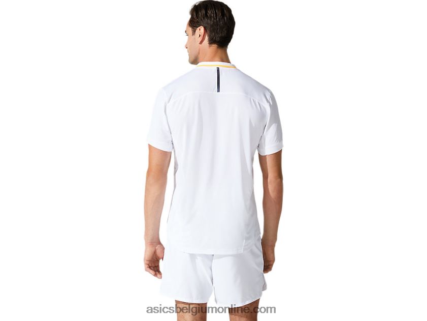 wedstrijdpolo voor heren V6HXR22000 briljant wit Asics