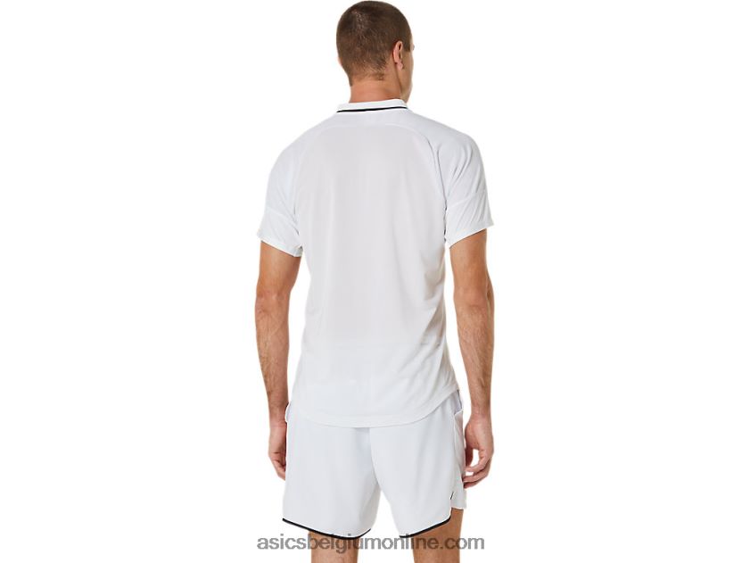 wedstrijdpoloshirt voor heren V6HXR2324 briljant wit Asics