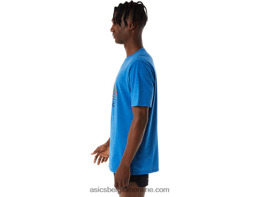 zonsopgang runner grafisch T-shirt V6HXR21108 meer rijden heide Asics