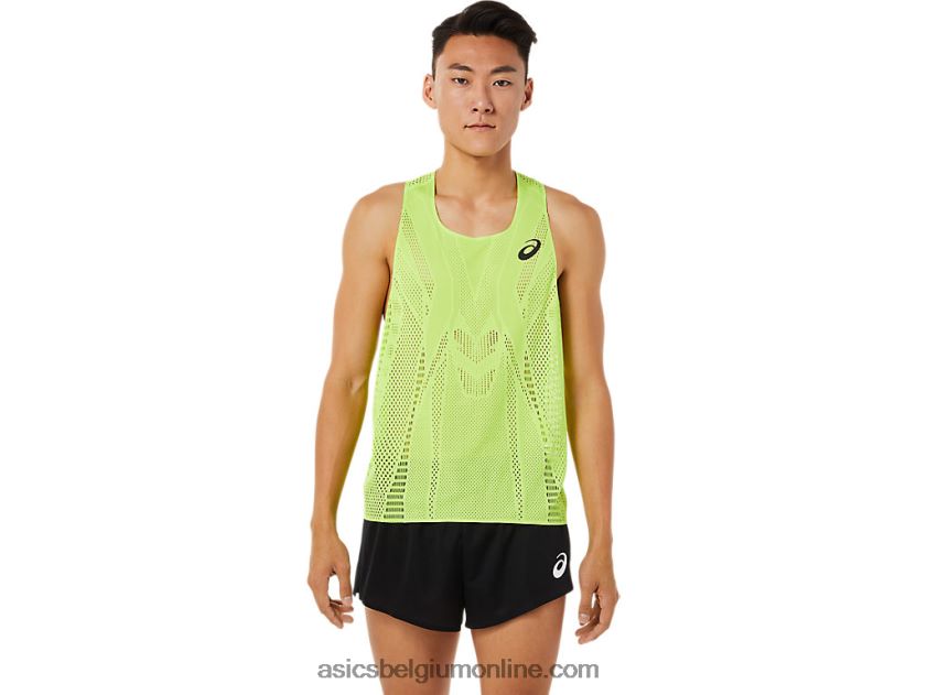 actibreeze-hemd voor heren V6HXR21511 gevaar groen Asics