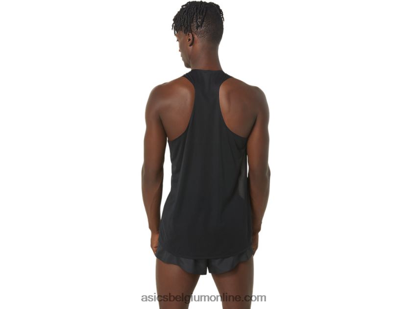 cj-line light singlet voor heren V6HXR2245 performance zwart/fluistergroen Asics