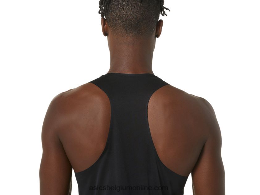 cj-line light singlet voor heren V6HXR2245 performance zwart/fluistergroen Asics