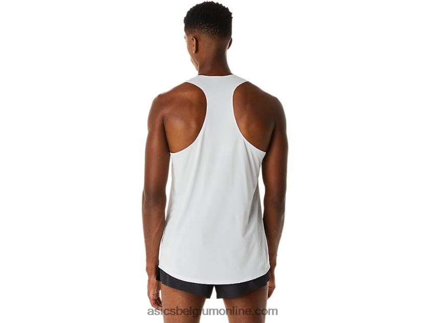 cj-line light singlet voor heren V6HXR2276 gletsjergrijs/elektrisch rood Asics