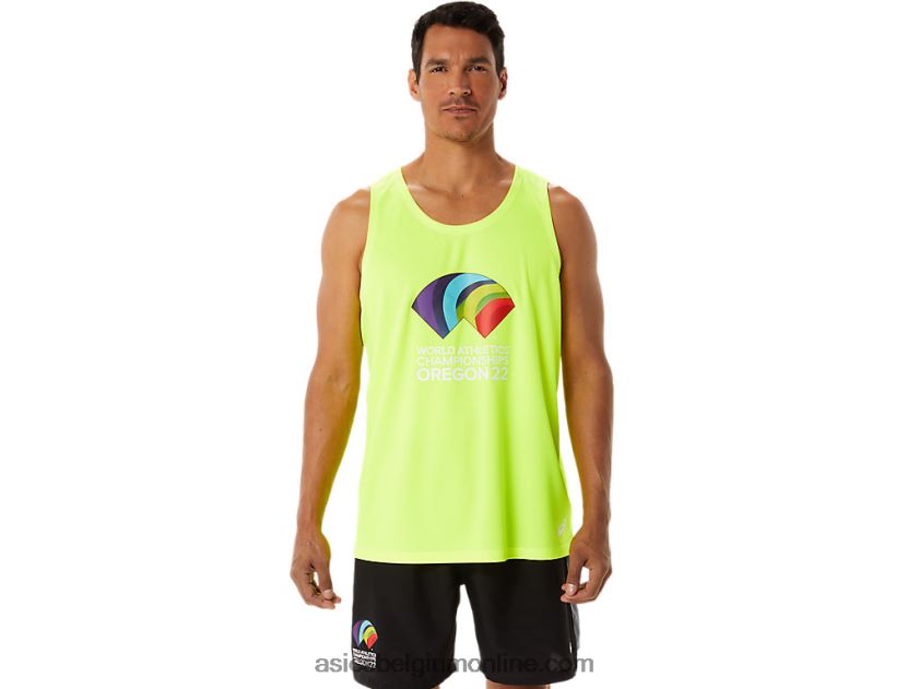 heren kant-en-klaar ii singlet wch V6HXR21290 veiligheid geel Asics