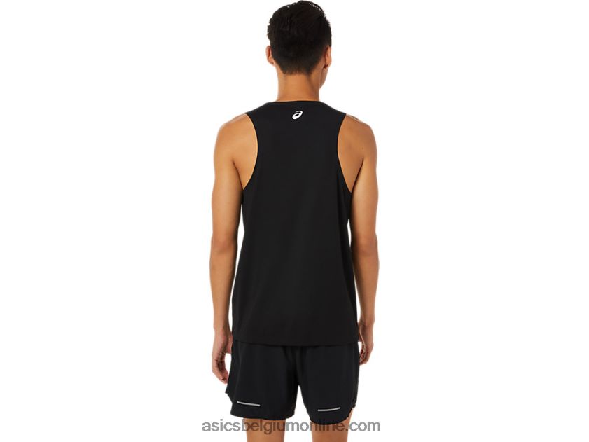 heren singlet lam ready-set ii V6HXR21617 prestatie zwart Asics