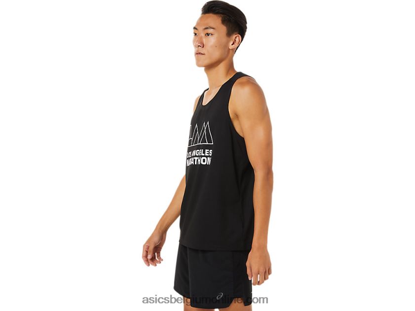 heren singlet lam ready-set ii V6HXR21617 prestatie zwart Asics
