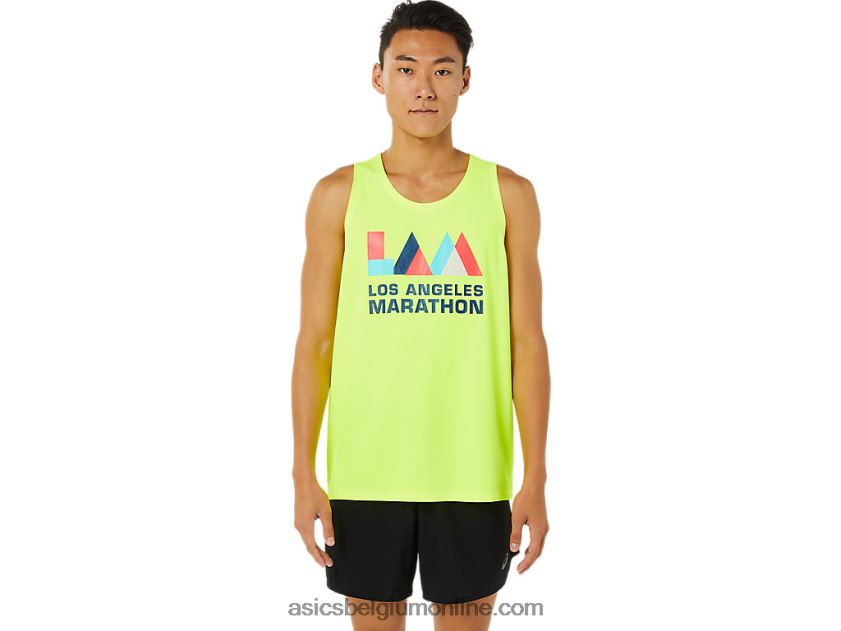 heren singlet lam ready-set ii V6HXR21619 veiligheid geel Asics