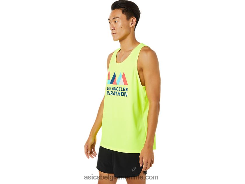 heren singlet lam ready-set ii V6HXR21619 veiligheid geel Asics
