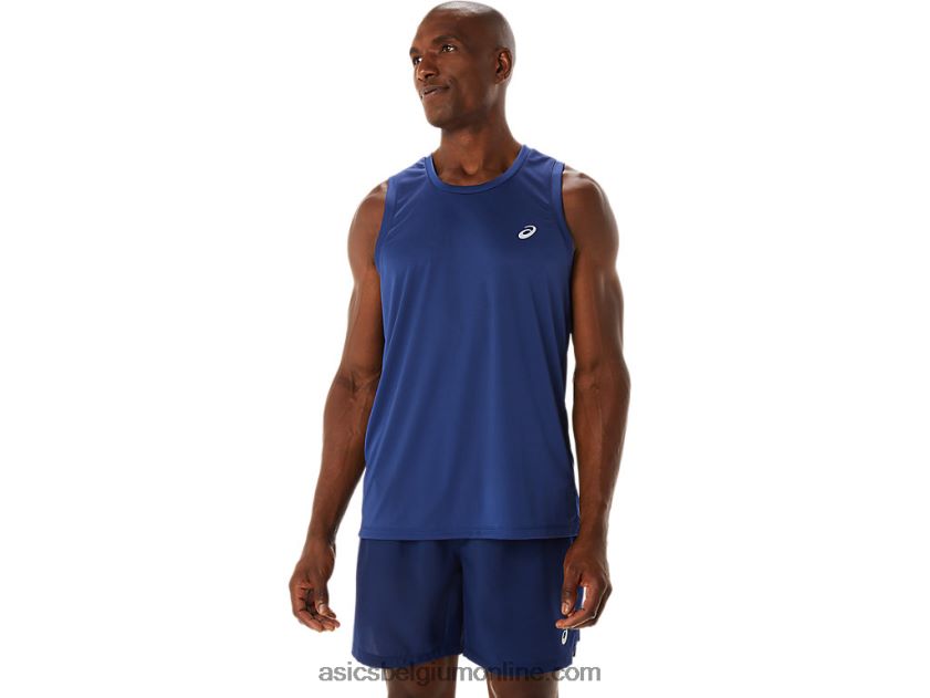 kant-en-klaar lyte-singlet voor heren V6HXR2176 Indigo blauw Asics