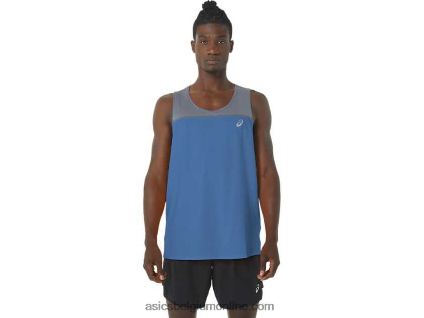 pr lyte-singlet voor heren V6HXR21120 azuur/metropool Asics