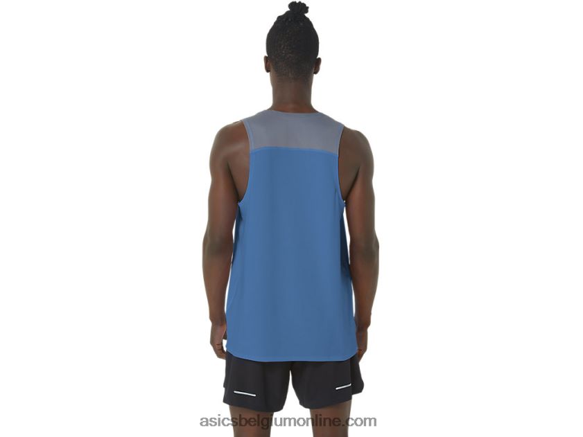 pr lyte-singlet voor heren V6HXR21120 azuur/metropool Asics