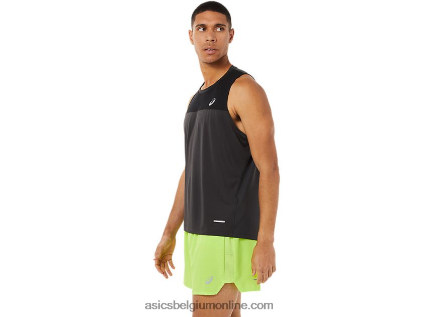 race-singlet voor heren V6HXR21393 performance zwart/grafietgrijs Asics