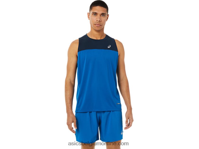 race-singlet voor heren V6HXR21404 franse blue/lake drive Asics