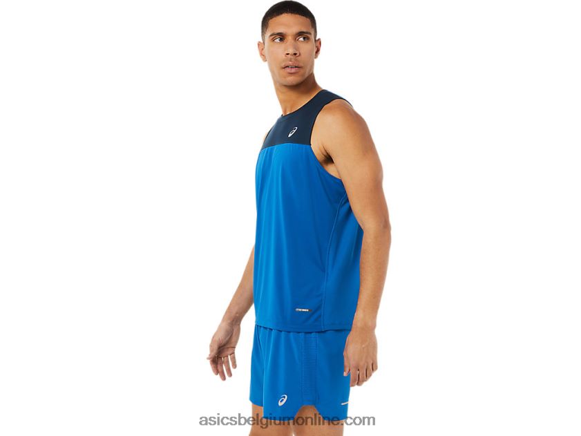 race-singlet voor heren V6HXR21404 franse blue/lake drive Asics
