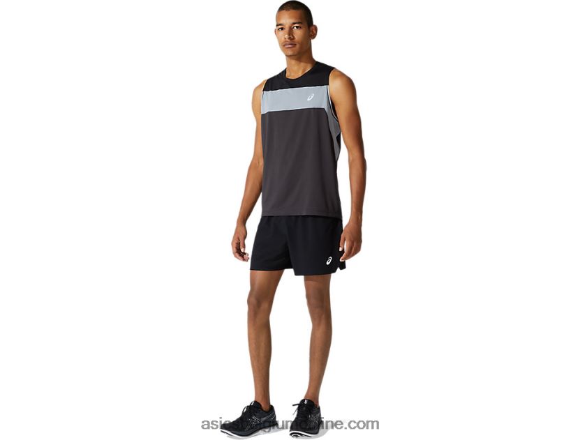 race-singlet voor heren V6HXR21982 grafietgrijs/performance zwart Asics