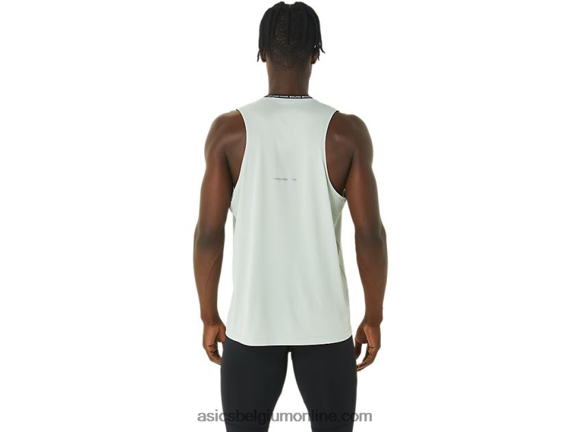 race-singlet voor heren V6HXR2375 prestatie zwart/licht salie Asics