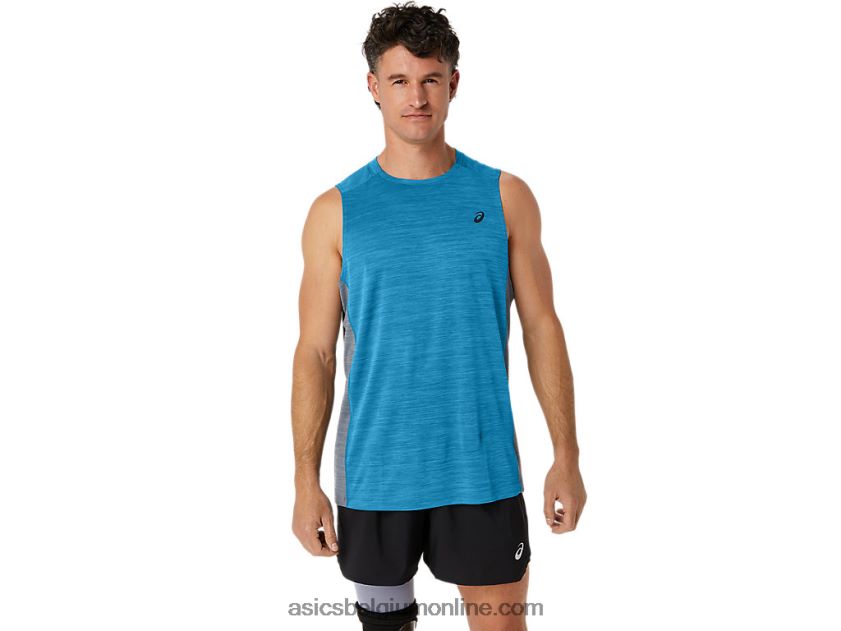 train sana muscle-tanktop voor heren V6HXR217 eiland blauw/sheet rock Asics