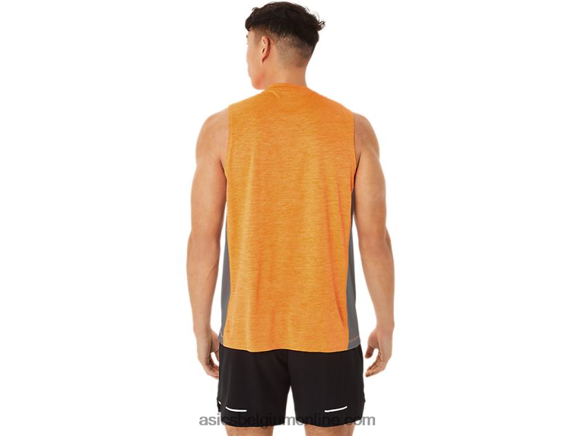 train sana muscle-tanktop voor heren V6HXR218 oranje pop/sheetrock Asics