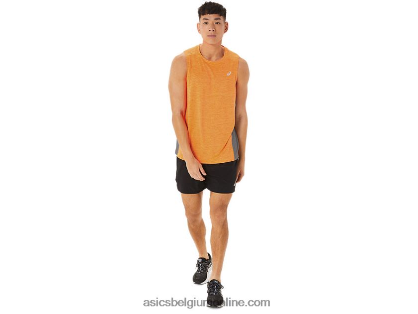 train sana muscle-tanktop voor heren V6HXR218 oranje pop/sheetrock Asics