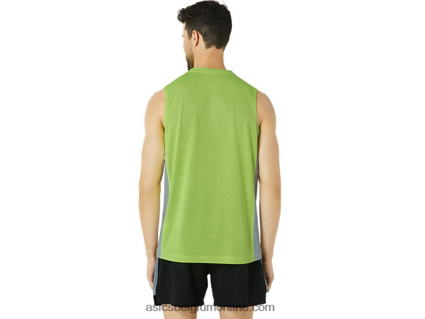 train sana muscle-tanktop voor heren V6HXR243 limoenschil/bladrots Asics