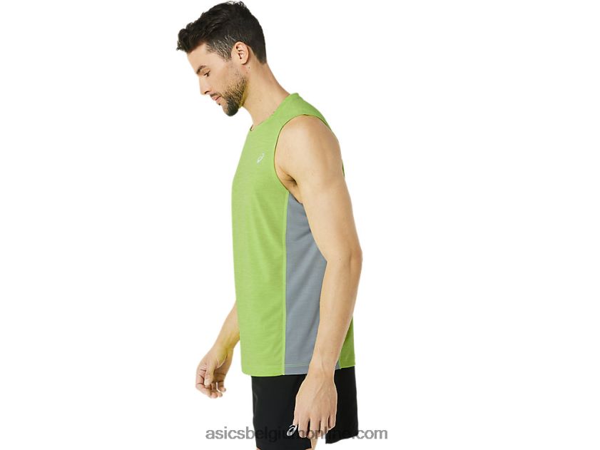 train sana muscle-tanktop voor heren V6HXR243 limoenschil/bladrots Asics