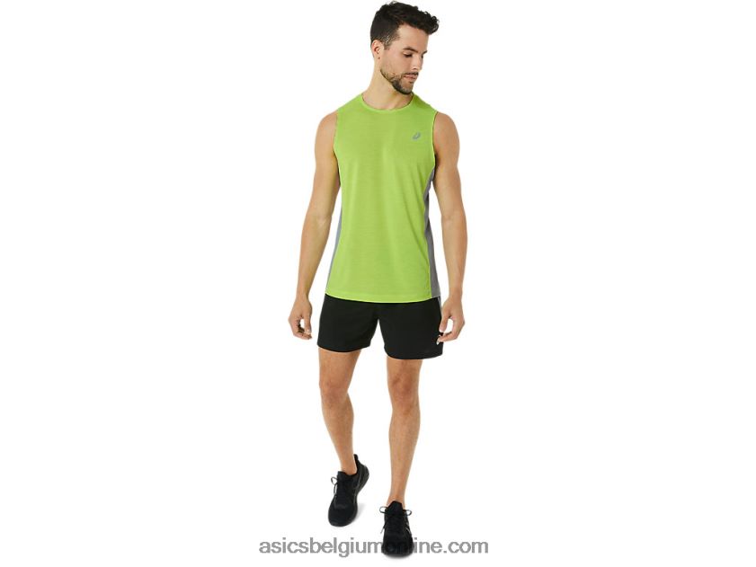 train sana muscle-tanktop voor heren V6HXR243 limoenschil/bladrots Asics