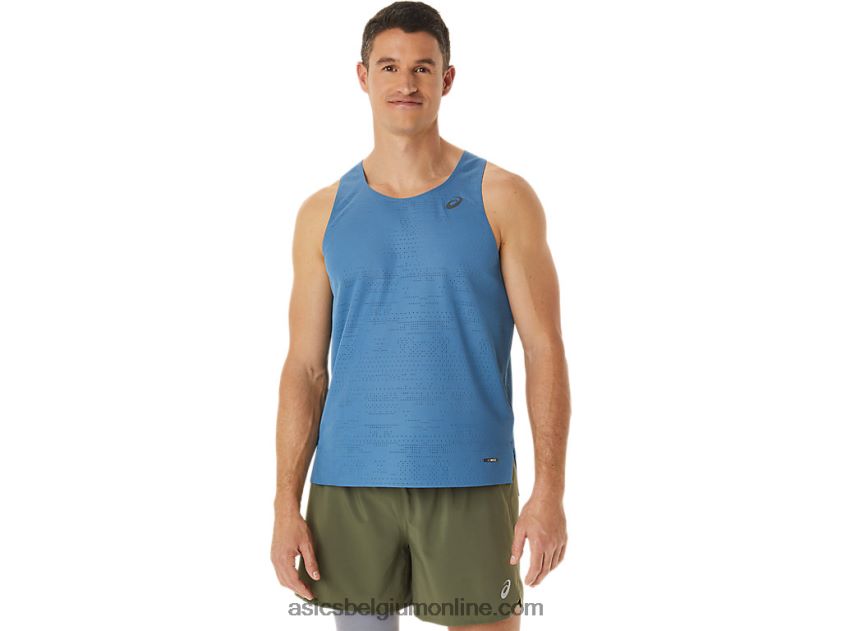 ventilate actibreeze-singlet voor heren V6HXR21128 azuur Asics