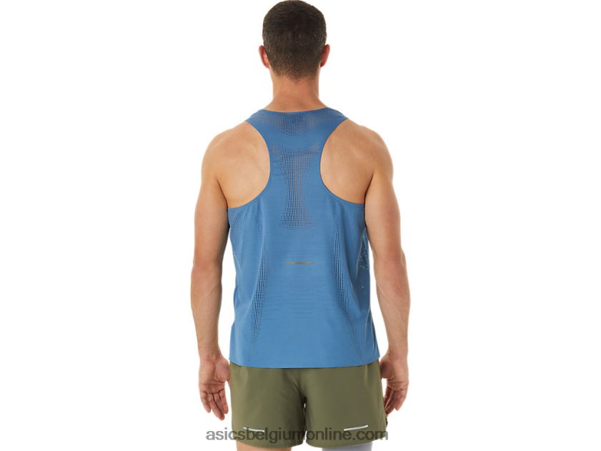 ventilate actibreeze-singlet voor heren V6HXR21128 azuur Asics