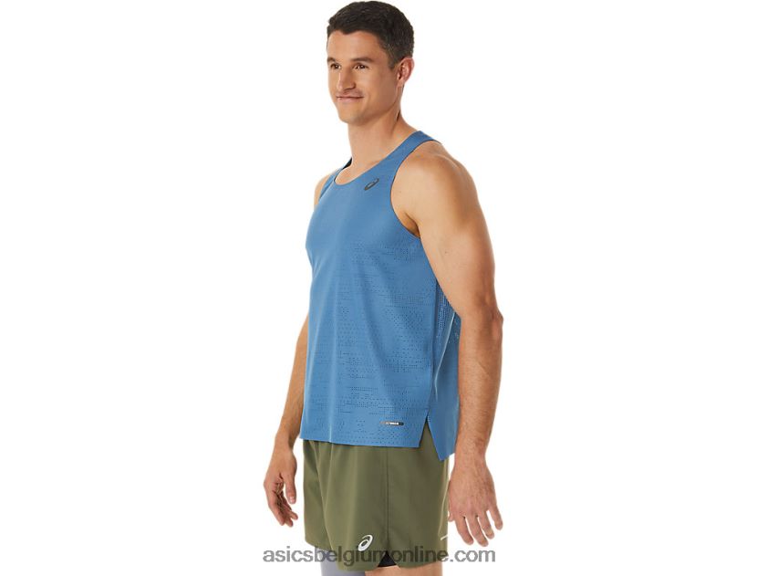 ventilate actibreeze-singlet voor heren V6HXR21128 azuur Asics