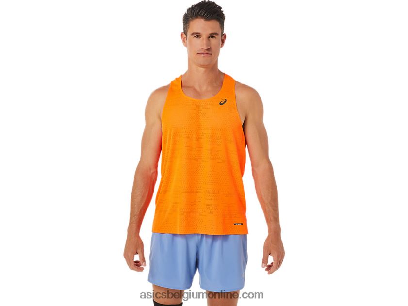 ventilate actibreeze-singlet voor heren V6HXR21326 schokkend oranje Asics