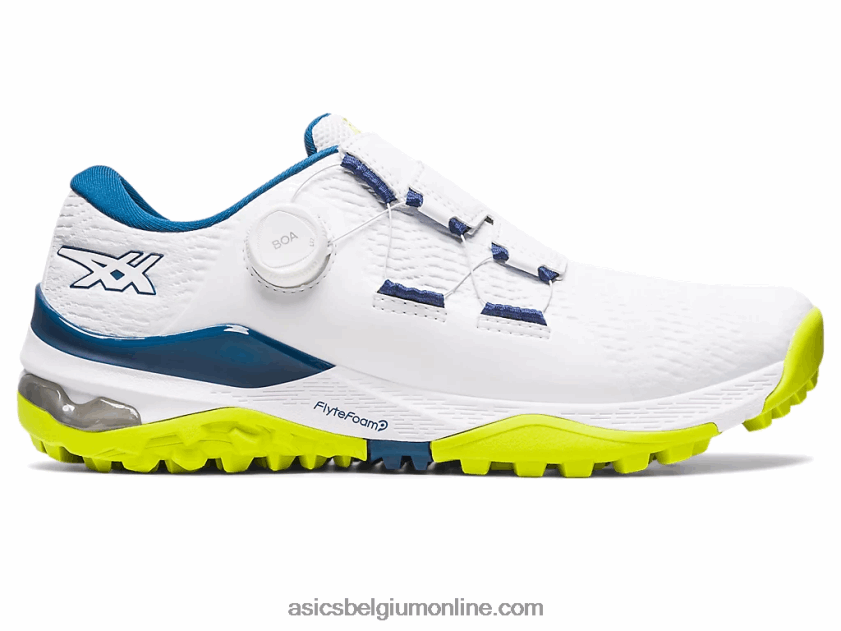 gel-kayano ace boa V6HXR277 wit/makoblauw Asics