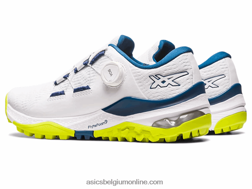 gel-kayano ace boa V6HXR277 wit/makoblauw Asics