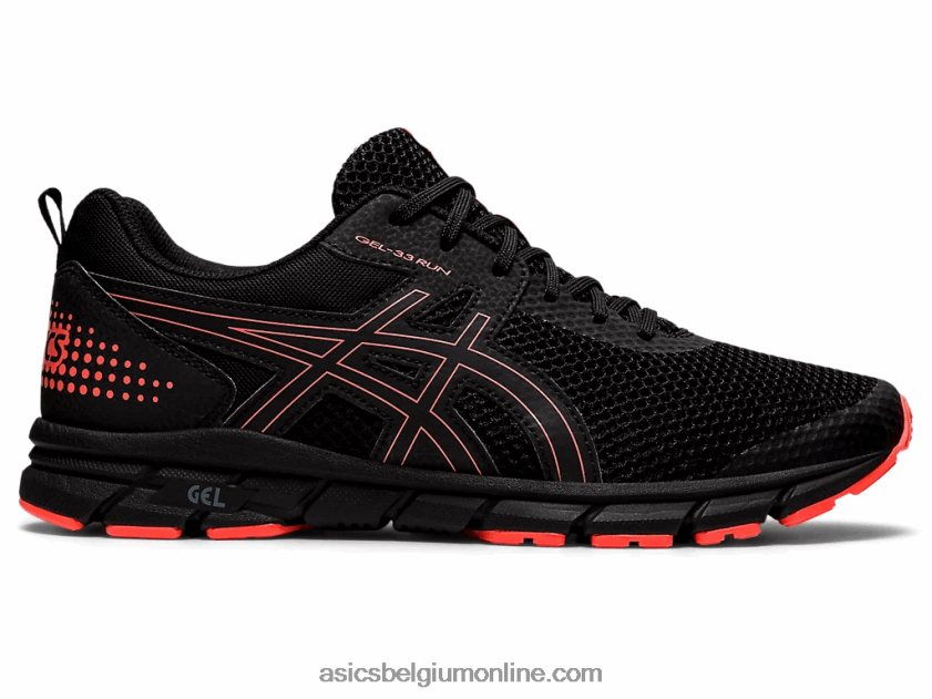 gel-33 V6HXR2896 zwart/flitskoraal Asics