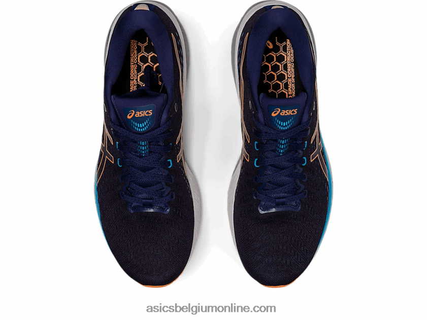 gel achtervolgen 8 V6HXR2480 indigo blauw/zon perzik Asics