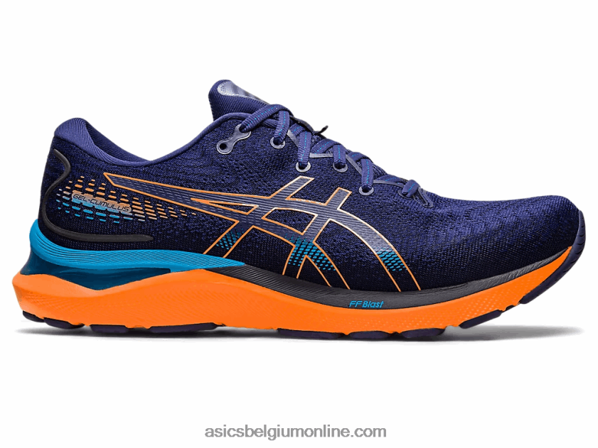 gel-cumulus 24 V6HXR2363 indigo blauw/zon perzik Asics