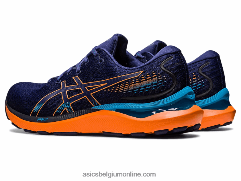 gel-cumulus 24 V6HXR2363 indigo blauw/zon perzik Asics