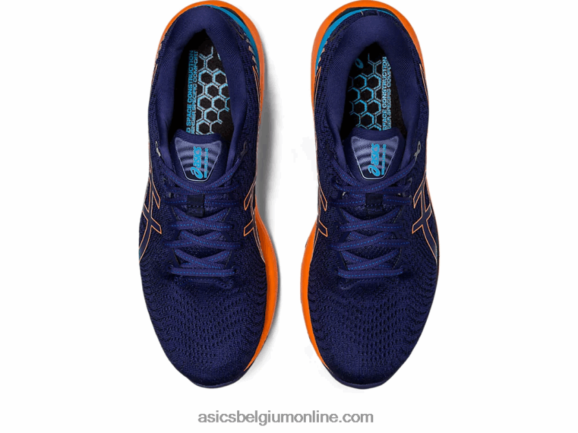 gel-cumulus 24 V6HXR2363 indigo blauw/zon perzik Asics
