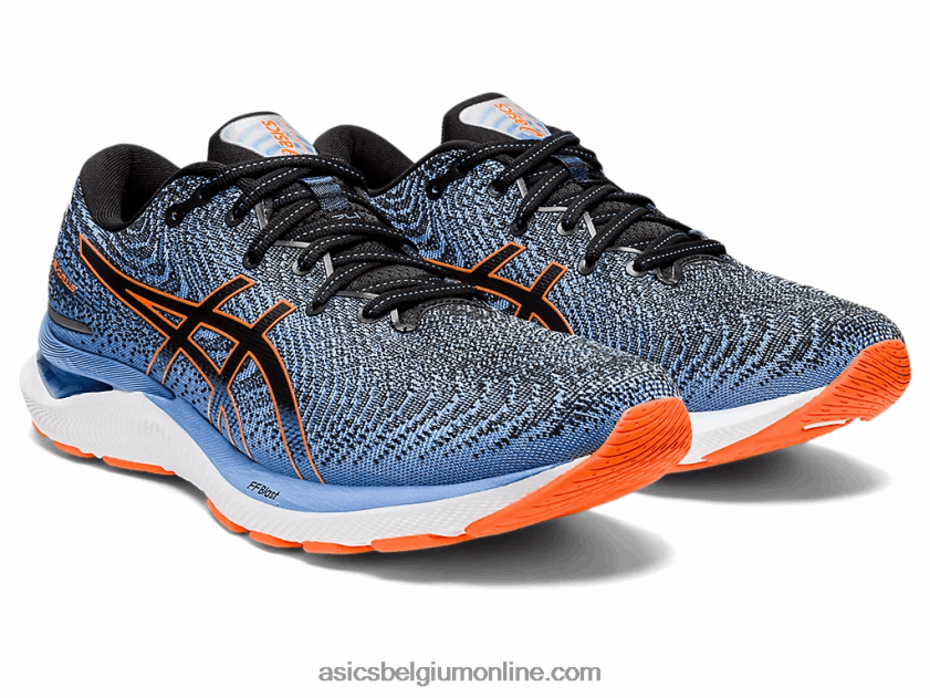 gel-cumulus 24 extra breed V6HXR2652 zwart/schokkend oranje Asics