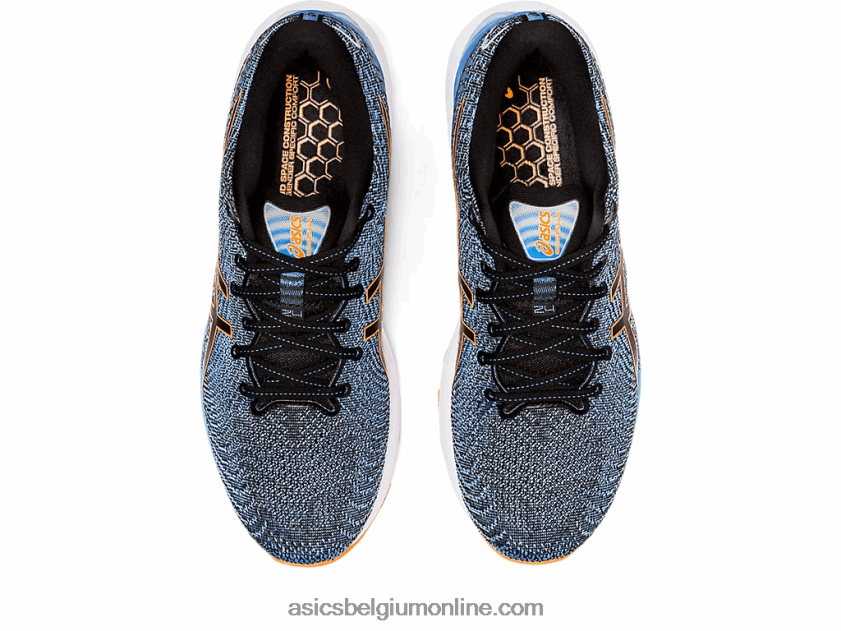 gel-cumulus 24 extra breed V6HXR2652 zwart/schokkend oranje Asics