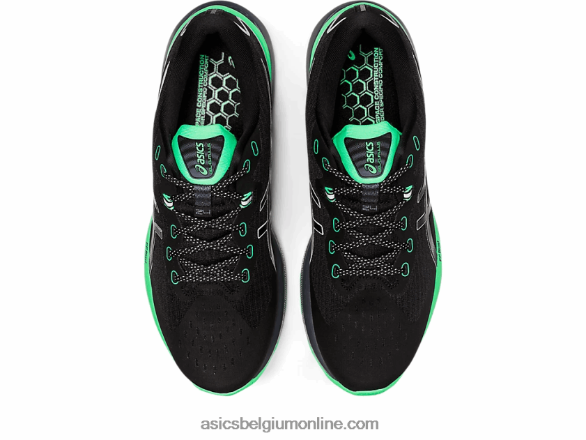 gel-cumulus 24 lite-show V6HXR2699 zwart/nieuw blad Asics