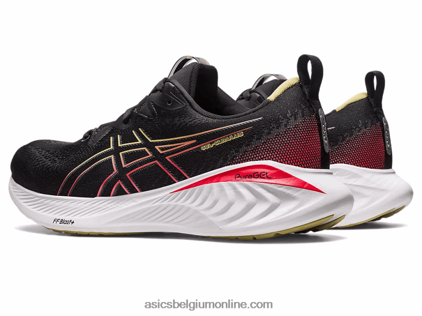 gel-cumulus 25 V6HXR2123 zwart/elektrisch rood Asics