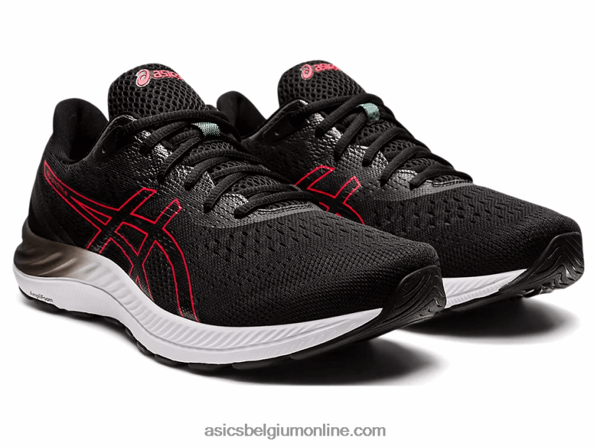gel-excite 8 V6HXR21696 zwart/elektrisch rood Asics