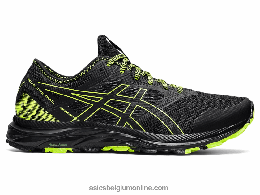 gel-excite parcours V6HXR21582 zwart/gevarengroen Asics