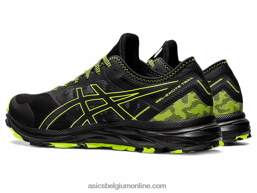 gel-excite parcours V6HXR21582 zwart/gevarengroen Asics