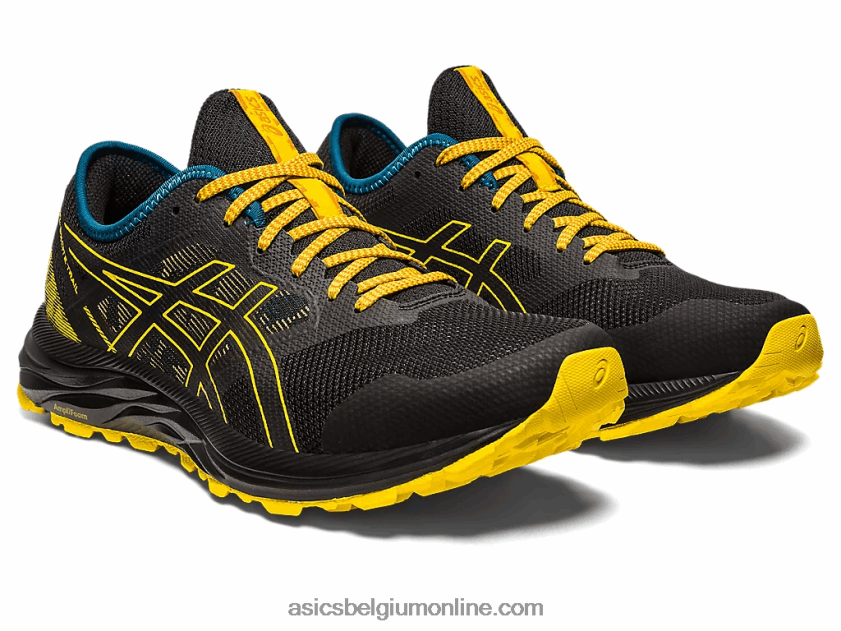 gel-excite parcours V6HXR2353 zwart/goudgeel Asics