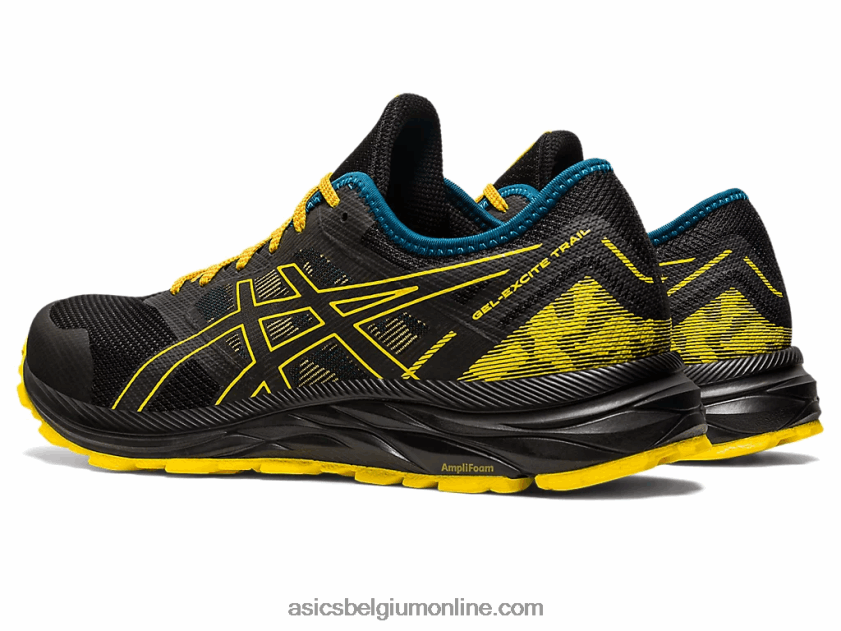 gel-excite parcours V6HXR2353 zwart/goudgeel Asics