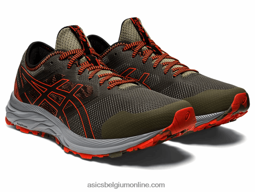 gel-excite parcours V6HXR2910 mantelgroen/cherrytomaat Asics